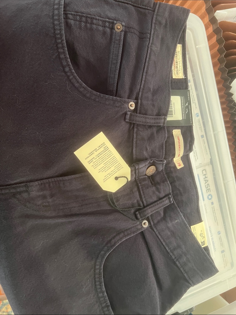 Levi's Black Extra Baggy Jorts - Picture 5 of 9